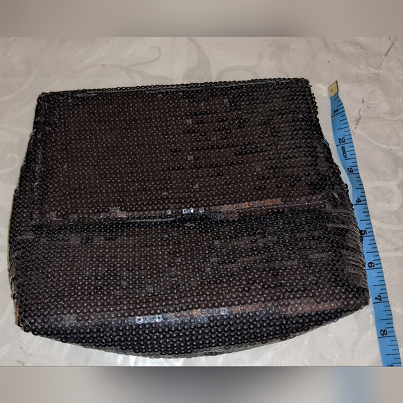 Sequins Makeup Utility Bag Blue-Black Shimmery - Picture 5 of 8